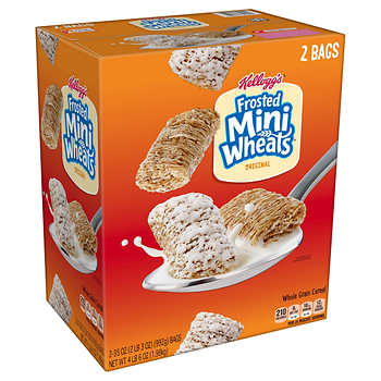 Kellogg's Frosted Mini Wheats Cereal, 35 oz, 2-count